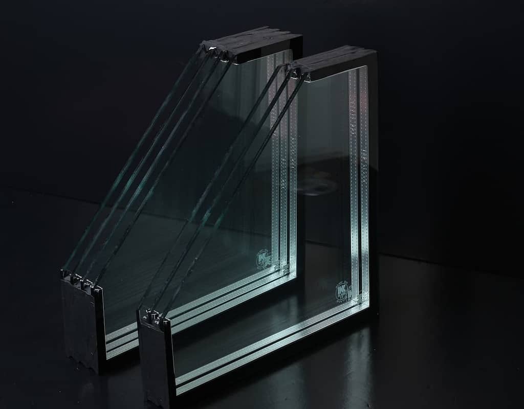Insulated Glass Units or Double-Glazing Glass consists of multiple panes separated by air or noble gas filled and sealed to keep the cavity's layer from moisture.